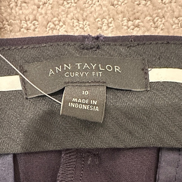 NWT Ann Taylor The Ankle Midrise Pants, Dark Navy, 10 Curvy, Office Workwear - Picture 3 of 14
